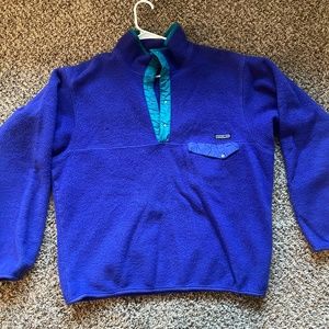 Patagonia Synchilla Purple Snap T Size XL